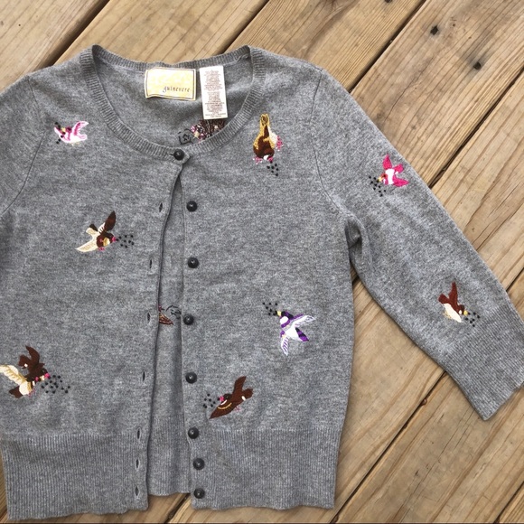 Anthropologie Guinevere Gray Bird 